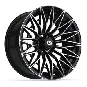 16" GTW Blur Black/Machined Wheel