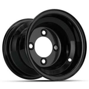 8" GTW Gloss Black Steel Wheel (Centered)