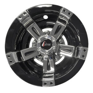 8” GTW Maverick Black & Chrome Wheel Cover (Universal Fit)