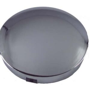 Chrome Moon Hub Cap. Years 6" Wheel Opening