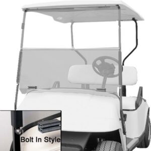EZGO Freedom TXT-T48 Red Dot Clear Bolt-On Folding Windshield (Years 2014-Up)