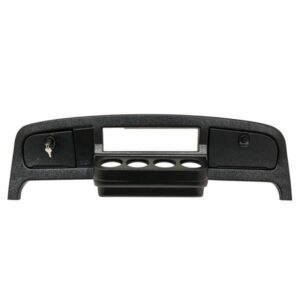 EZGo Freedom TXT-T48 Textured Black Dash Cover with Locking Doors (Years 2014-Up)