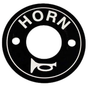 EZGO Horn Switch Decal Plate (Years 1975-Up)