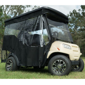 EZGO RXV Red Dot Chameleon Black 4-Passenger Track Style Soft Enclosure (Years 2008-Up)
