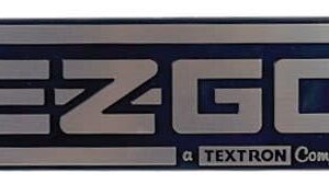 EZGO Silver / Black Nameplate (Years 1988-Up)