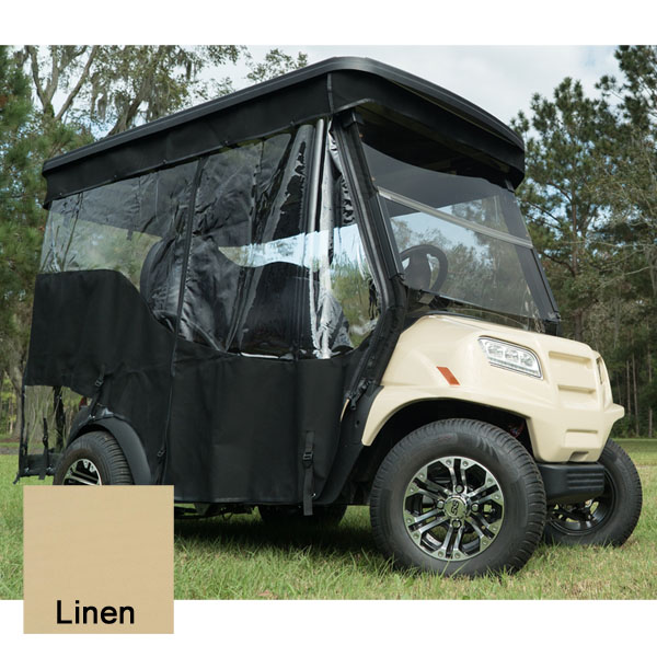 EZGO T48 Red Dot Chameleon Linen 4-Passenger Track Style Soft Enclosure (Years 2014-Up)