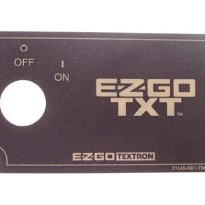 EZGO TXT Key Switch Decal (Years 1994-2013)