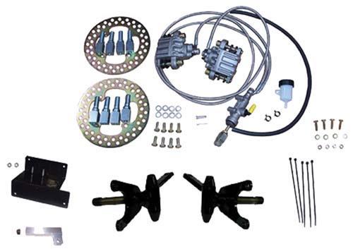 Jake's Club Car DS Front Disc Brake Kit for Long Travel Lift Kits (Years 1981-2004.5)