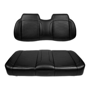 MadJax EZGO TXT/RXV/L4/S4 Black Aspen Front Seat Cushions