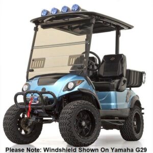 RedDot Club Car Precedent / Onward / Tempo Tinted 1/4" Folding Windshield with Vents (Years 2004-Up)