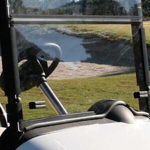 RedDot EZGO RXV Folding 3/16" Tinted Windshield with Rubber Trim (Years 2008-2023)