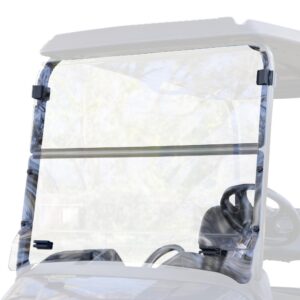 RedDot EZGO RXV with Blow Molded Top Clear DOT Folding Windshield (Years 2024-Up)