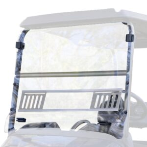 RedDot EZGO RXV with Blow Molded Top Clear Vented Folding Windshield (Years 2024-Up)