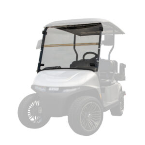 RedDot EZGO RXV with Modular Top Tinted Folding 1/4" Windshield with Rubber Trim (Years 2024-Up)