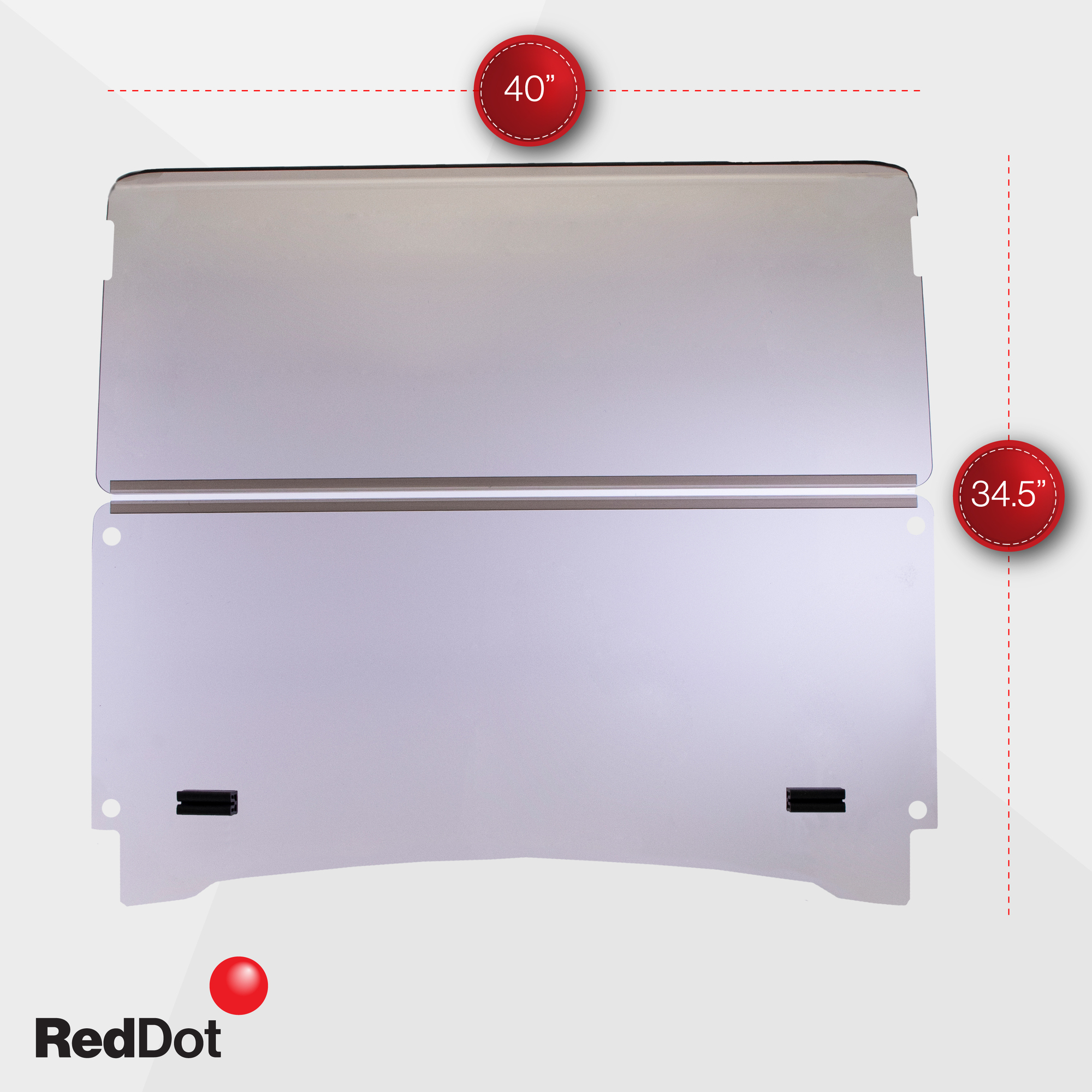 RedDot Yamaha Drive2 Clear 1-Piece AS4/AS5 Windshield (Years 2017-Up)