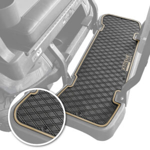 Xtreme Floor Mats for EZGO L6 Rear Seat Mat - Black/Beige