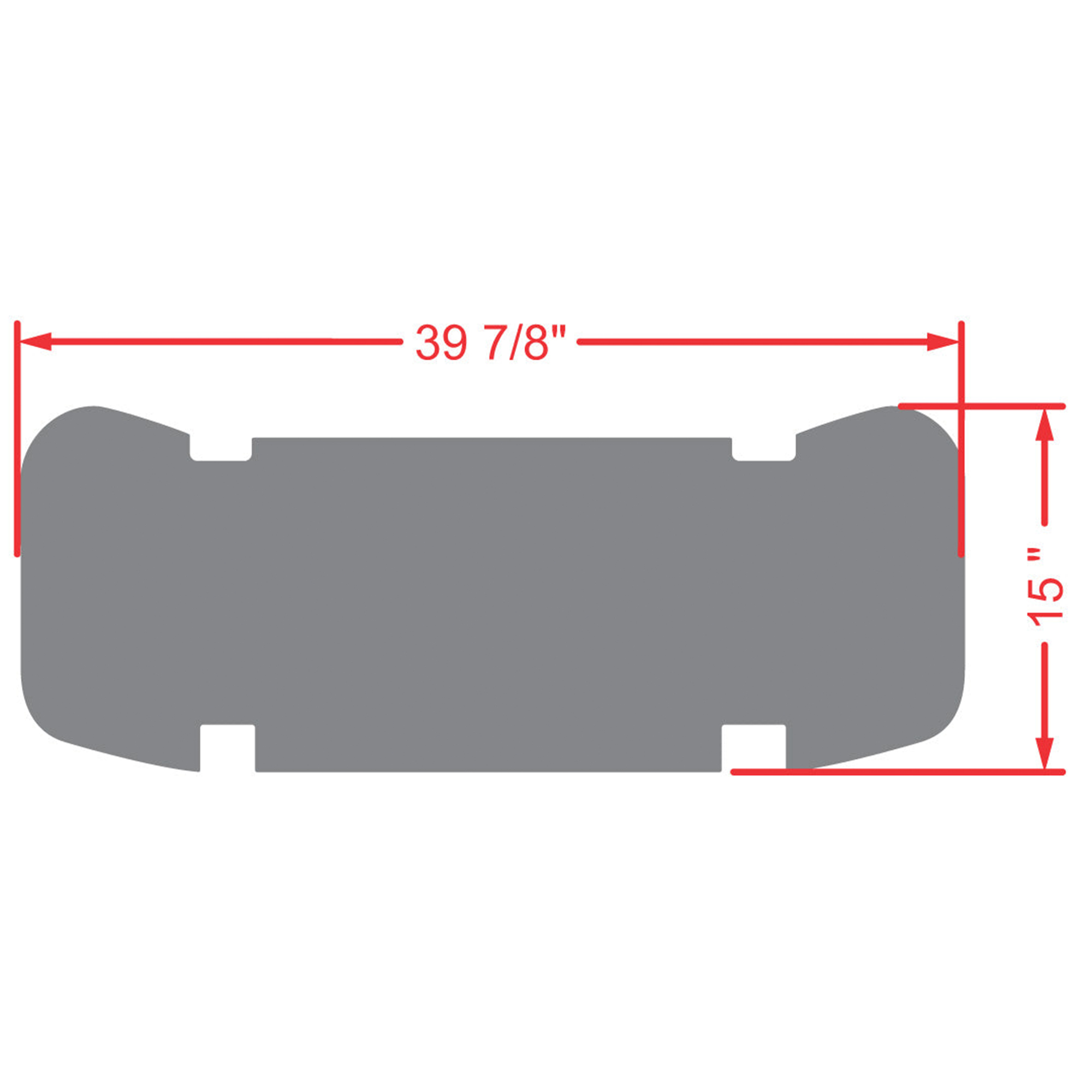 Xtreme Floor Mats for EZGO L6 Rear Seat Mat - Black/Gray