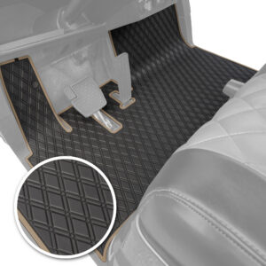 Xtreme Floor Mats for Yamaha Drive2 - Black/Beige