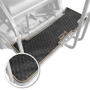Xtreme Rear Floor Mat for EZGO RXV & TXT Rear Seats - Black/Beige