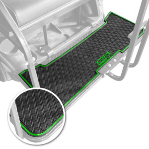 Xtreme Rear Floor Mat for EZGO RXV & TXT Rear Seats - Black/Green