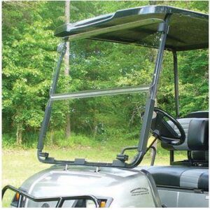 Yamaha G22 Red Dot Clear Impact-Resistant Folding Windshield (Years 2003-2007)