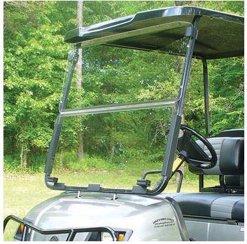 Yamaha G22 Red Dot Clear Impact-Resistant Folding Windshield (Years 2003-2007)