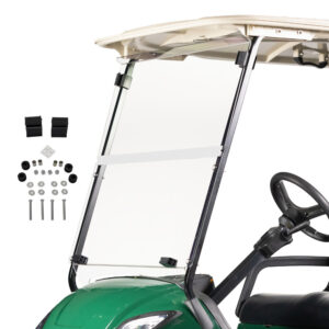 Yamaha G29-Drive Red Dot Front Folding Windshield for Factory Tops (Years 2007-2016)